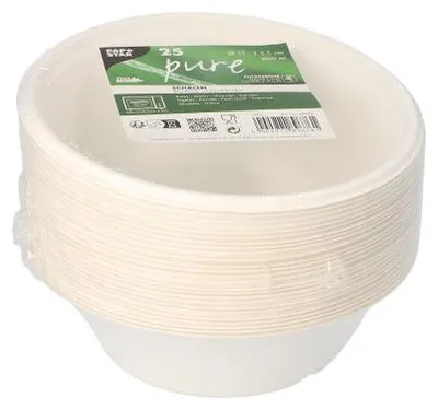 Produktbild von Schalen, Zuckerrohr "pure" 600 ml Ø 17 cm · 5,5 cm weiss