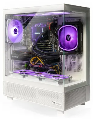 Immagine prodotto di PC da gioco bianco Workstation di fascia alta con CPU Intel Xeon 14-core | Nvidia GeForce RTX 3050 6 GB | 32 GB di RAM | 1 TB NVMe M.2 SSD | Windows 11 Pro