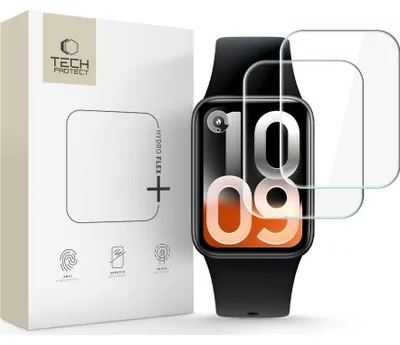 Produktbild von 2x Hydrogel Schutzfolie für Xiaomi Smart Band 10 Pro, Tech-Protect Hydroflex Flex Plus, Transparent