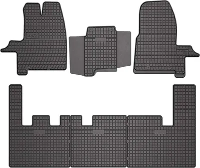 Zdjęcie produktu dla OMAC gumowe dywaniki podłogowe do Ford Custom 2012-2024 gumowe dywaniki samochodowe czarne 5szt