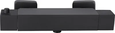 Produktbild von BADLAND Brausearmatur Wasserhahn KVADRATO Brausebatterie für Badezimmer in Schwarz