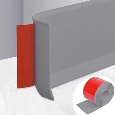 Image de Plinthes en PVC adhésives - 15 cm x 10 m - Gris