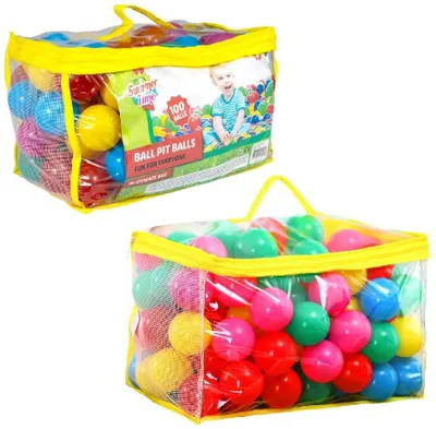 Produktbild von Summertime Ballebadballe 100 Stuck im Aufbewahrungsbeute, Kunststoff, Mehrfarbig