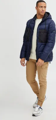 Produktbild von Blend 20714841 Outerwear Herren Winterjacke Herrenjacke Jacke kurze Winterjacke mit Kapuze und abgesetzten Brusttaschen Regular Fit