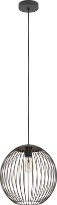 Produktbild von EGLO Hängelampe Almanzora, 1-flammige Pendelleuchte, Esstisch Hängeleuchte aus Metall in Schwarz und Kupfer, Esszimmerlampe, E27, Ø 32 cm