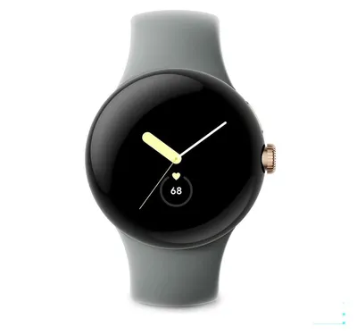 Produktbild von Google Pixel Watch champagne gold stainless steel 41mm 4G hazel active band