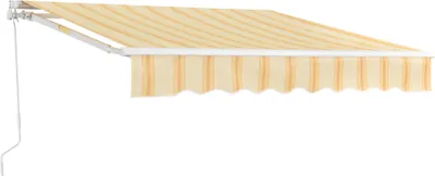 Obrázek produktu pro Markýza se sklopným ramenem "Bitonto" s hliníkovým rámem 350 x 250 cm žlutá / bílá