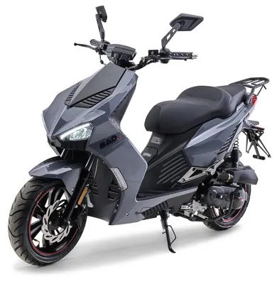 Produktbild von Motorroller 50 ccm Burnout BAD s 45 km/h Roller Euro 5+ Grau