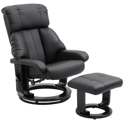 Produktbild von Elektrischer Relaxsessel - Massagesessel - Verstellbarer Sessel - Ohrensessel - Schwarz, Kunstleder