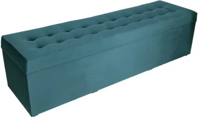 Obrázok produktu pre mg dizajnová čalúnená stolička, 45x160 cm, farba tyrkysová - mäkký sedák, skladacia, odolná voči zaťaženiu do 300 kg