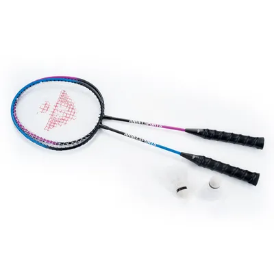 Zdjęcie produktu dla Zestaw do badmintona Angel Sports - 4 rakiety, lotki i siatka