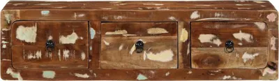 Produktbild von vidaXL TV-Wandschrank 100x32x25 cm Altholz Massivholz