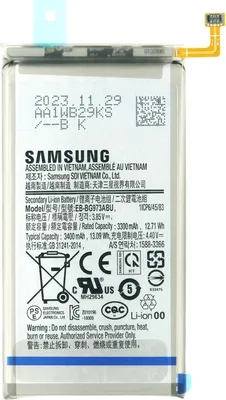 Produktbild von Akku für Samsung Galaxy S10 SM-G973F battery EB-BG973ABU 3400 mAh