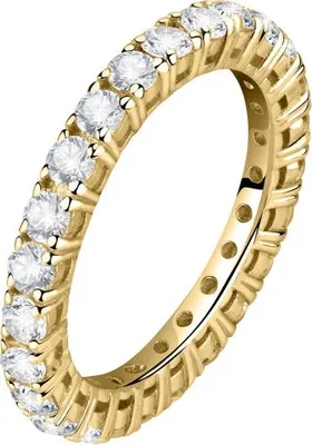 Image de Bague en plaqué or avec zircons Scintille SAQF171 - Circuit : 52 mm