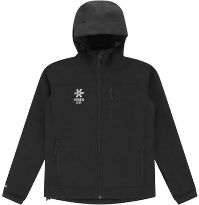 Productafbeelding van OSAKA Kinder softshell jas met capuchon, zwart, maat 6-8