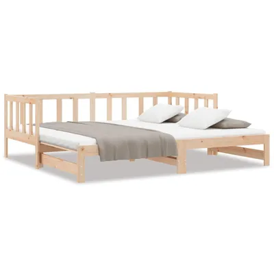 Produktbild von vidaXL Tagesbett Ausziehbar 90x200 cm Massivholz Kiefer