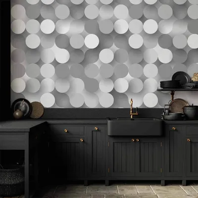 Produktbild von Vlies Fototapete - Silver Net 300x210 cm Muster f-A-0352-a-b