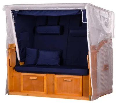 Produktbild von Strandkorb Schutzhülle - bene living - Basic PVC Dreisitzer Größe XXL transparent