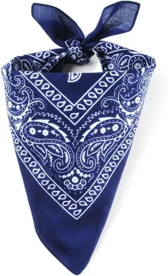 Productafbeelding van Klassieke Katoenen Bandana Sjaal 55x55 cm in Donkerblauw