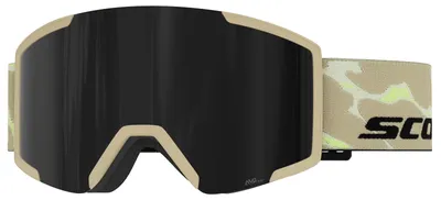 Produktbild von Scott Unisex Skibrille Shield, Amplifier, NoFog, Zylindrisch, Mojave-Beige, AMP Schwarz Chrome S3