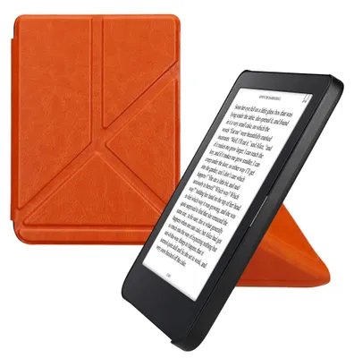Produktbild von kwmobile Schutzhülle für Kobo Clara 2E / Tolino Shine 4 Hülle - Kunstleder Case - eReader Klapphülle mit Auto Sleep Funktion - Cover mit Ständer -