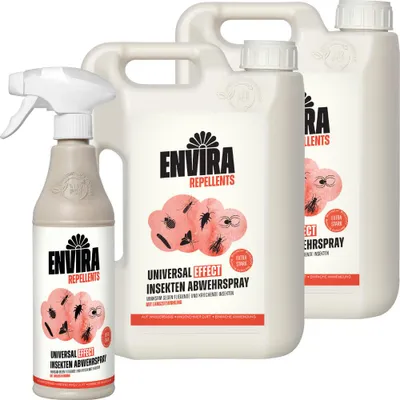 Produktbild von Envira Universal Effect Insekten Abwehrspray im Nachfüllpack 2x2L+500ml