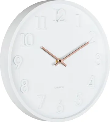 Produktbild von Karlsson - Wanduhr Calma - Mattweiß - 3.8x30x30cm