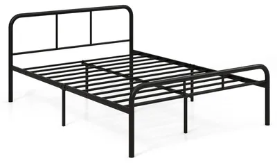 Metallbettgestell 140x190 cm, Doppelbett, schwarz