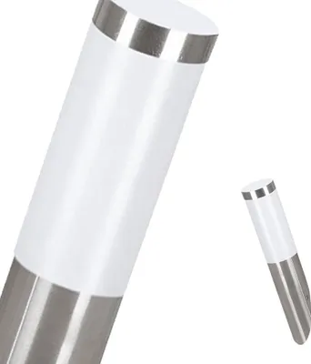 Zdjęcie produktu dla EGLO 81753, Oświetlenie zewnętrzne ścienne, Stal nierdzewna, Biały, Plastik, Stal nierdzewna, IP44, Wejście, Garaż, Ogród, Patio, I
