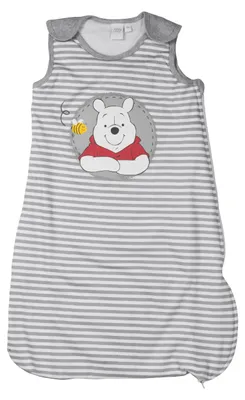 Produktbild von Disney Winnie Puuh Schlafsack Baby Unisex ohne Ärmel mit Druckknöpfen Grau/Weiß 70