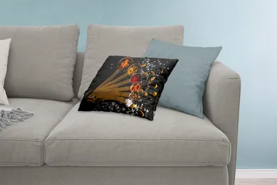 Produktbild von MuchoWow® Zierkissen Sofakissen Wohnzimmer Dekokissen 60x40 cm Gewürze - Löffel - Salz - Gewürze - Schwarz - Kopfkissen - Polster mit Foto
