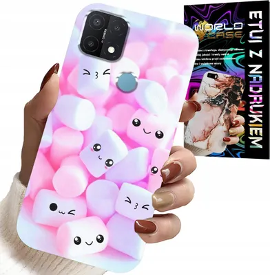 Zdjęcie produktu dla Etui Do Oppo A15 / A15S - Wzór W Słodkie Pianki, Obudowa, Plecki