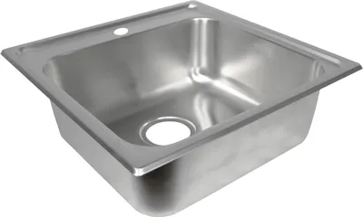 Produktbild von Einbauspüle Patryk Eckig Küchenspüle Edelstahl Spülbecken 500*500*180 Komplettset