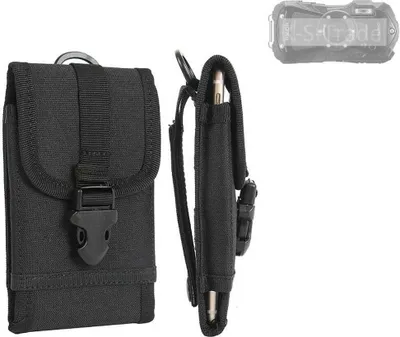 Produktbild von K-S-Trade Kameratasche Gürteltasche kompatibel mit Ricoh WG-80 Outdoor Gürtel Tasche für Kompaktkamera Holster Fototasche wasserabweisend schwarz