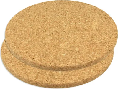 Produktbild von METALTEX 569820010 Kork-Topfuntersetzer, 2er Set, Ø 20 x 1,0 cm / Kork Untersetzer