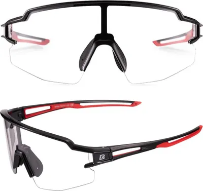 Image de Lunettes de vélo Rockbros 10173 photochromiques UV400 - noir/rouge