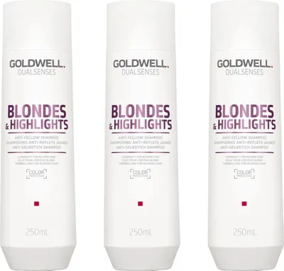 Produktbild von Dualsenses Blondes & Highlights Anti-Yellow Shampoo 3x250 ml