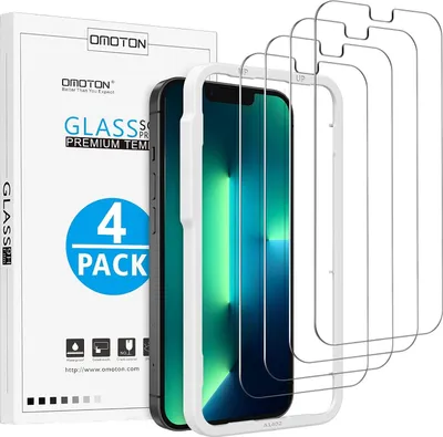 Zdjęcie produktu dla Osłona ekranu ze szkła hartowanego do iPhone 12 Pro/13 Pro Max 9H 4 szt
