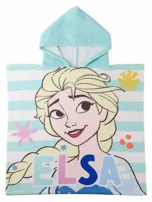 Produktbild von Frozen-Poncho für Jungen und Mädchen – Frozen-Kinderponcho mit Kapuze und schnelltrocknend, Kinderponcho-Handtuch, Strand, Pool und Sommer, leichtes und saugfähiges Kinderbadetuch