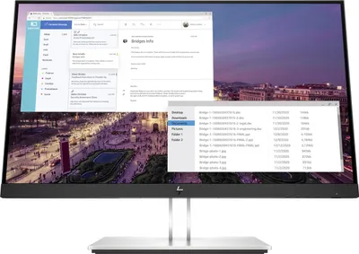 Zdjęcie produktu dla HP E-Series E23 G4, 58,4 cm (23"), 1920 x 1080 px, Full HD, LCD, 5 ms, Czarny, Srebrny