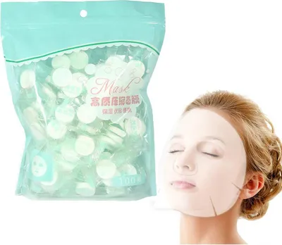 Produktbild von Lezed Komprimierte Einweg Papier Maske 100 Stücke Hautpflege Compress Gesichtsmaske DIY Komprimierte Gesicht Masken Reiner Baumwolle Mini Komprimierte Gesichtsmaske Zur Gesichtspflege