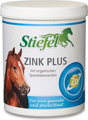 A product container for horse supplements.