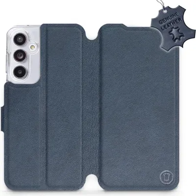 Produktbild von Echtleder Handyhülle für Galaxy A55 5G, Mobiwear Leather, Dunkelblau