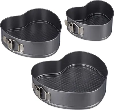 Produktbild von Famanu Backform Set – Herzförmige Backformen – 3-teilig