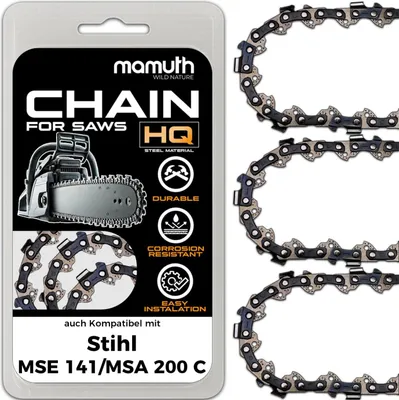 Produktbild von Sägekette Kettensäge 30cm 1,1mm 3/8" 44TG für Stihl MSE 141, MSA 200 C