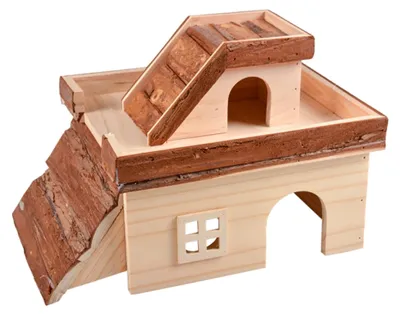 Productafbeelding van Duvo+ Houten hacienda schuilhuis voor knaagdieren