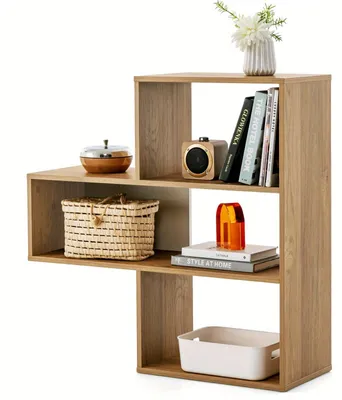 Produktbild von Bücherregal - Bücherkorb - Regalkasten - Aufbewahrungsschrank - Regalschrank - MDF-Holz - Kippschutzvorrichtung