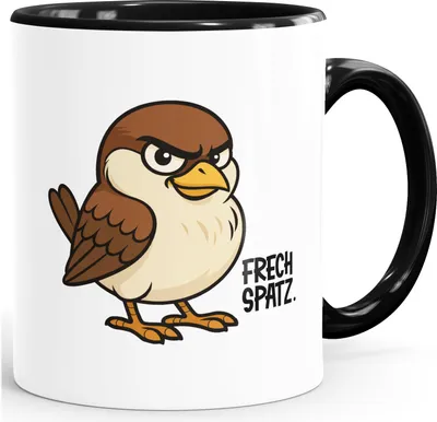 Produktbild von Kindertasse mit Tiermotiv Keramiktasse für Kinder mit Spruch Pfiffikus Schlitzohr Frechdachs Frechspatz Geschenk Schulanfang Kindergarten, Geburtstag Moonworks®