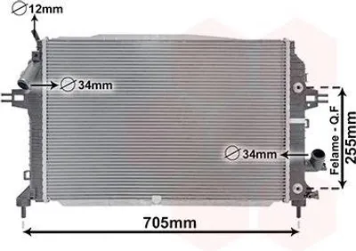 Produktbild von Van Wezel Motorkühler für Opel Zafira