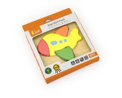 Zdjęcie produktu dla Viga 50173 Podręczne puzzle klockowe - Samolot